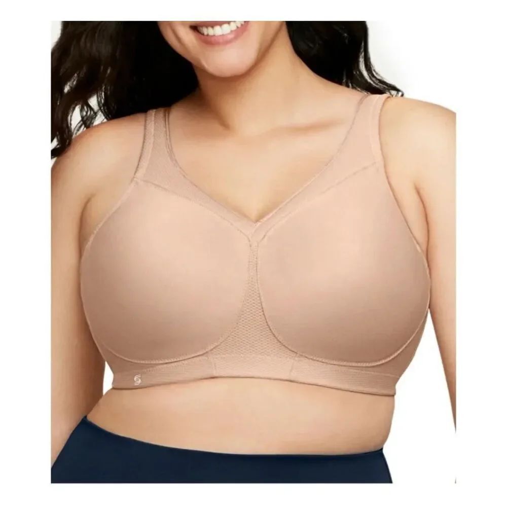 Glamorise nude magiclift seamless sports wireless 50B bra
